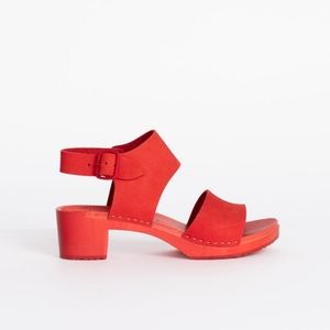 Bryr Maya Block Heel Clogs Sandals